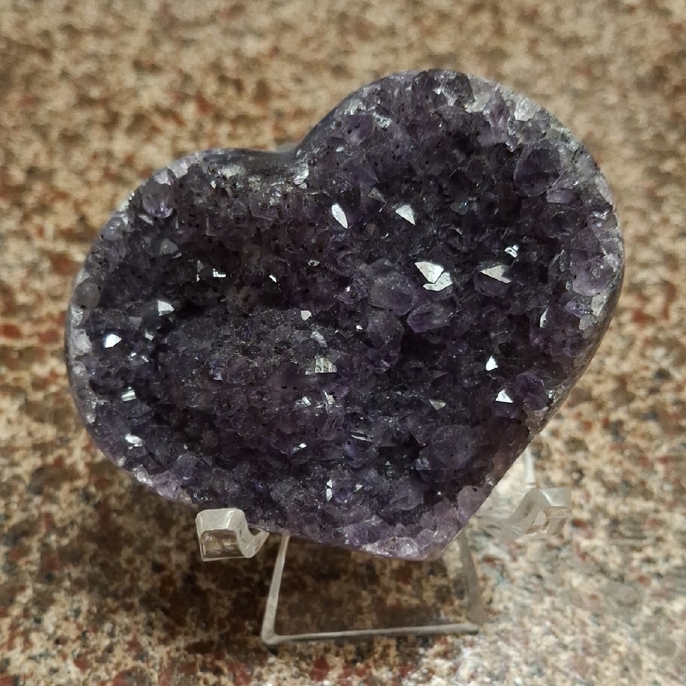 Amethyst Heart-Shaped Crystal